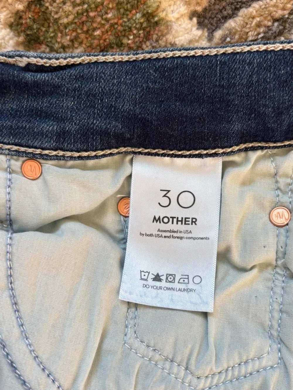 Mother Denim The Undercover Jeans In Start Your Engines Size 30. - Picture 7 of 7